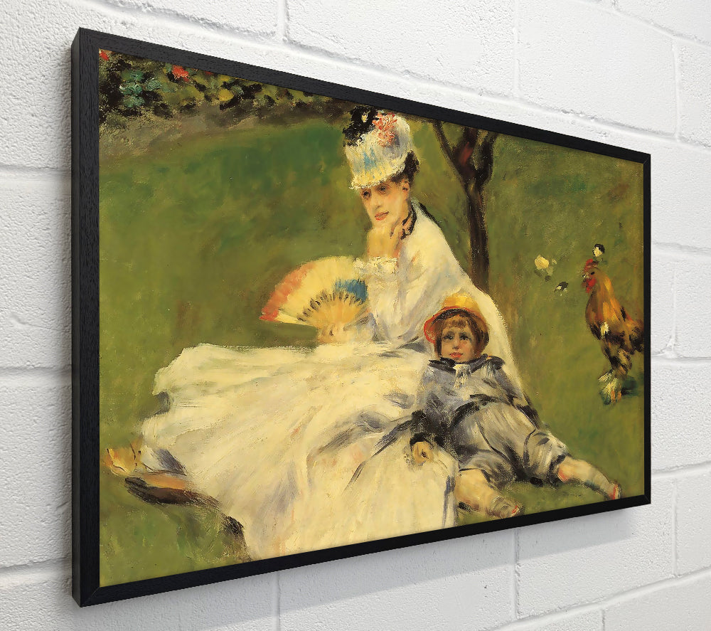 Renoir Camille Monet And Her Son Jean In The Garden Of Argenteuil