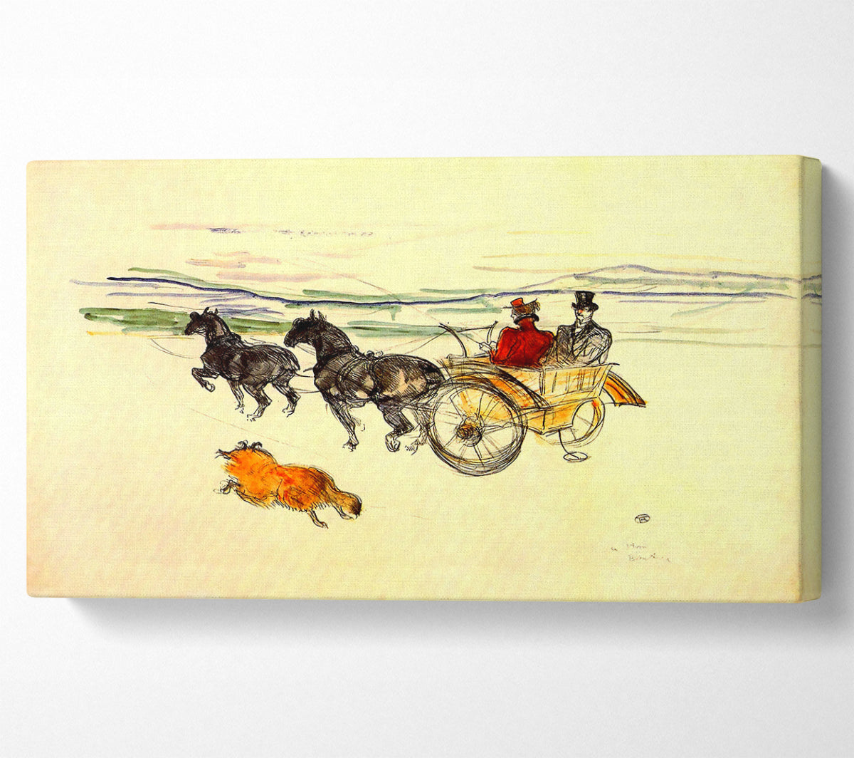 Toulouse Lautrec Carriage Canvas Wall Art