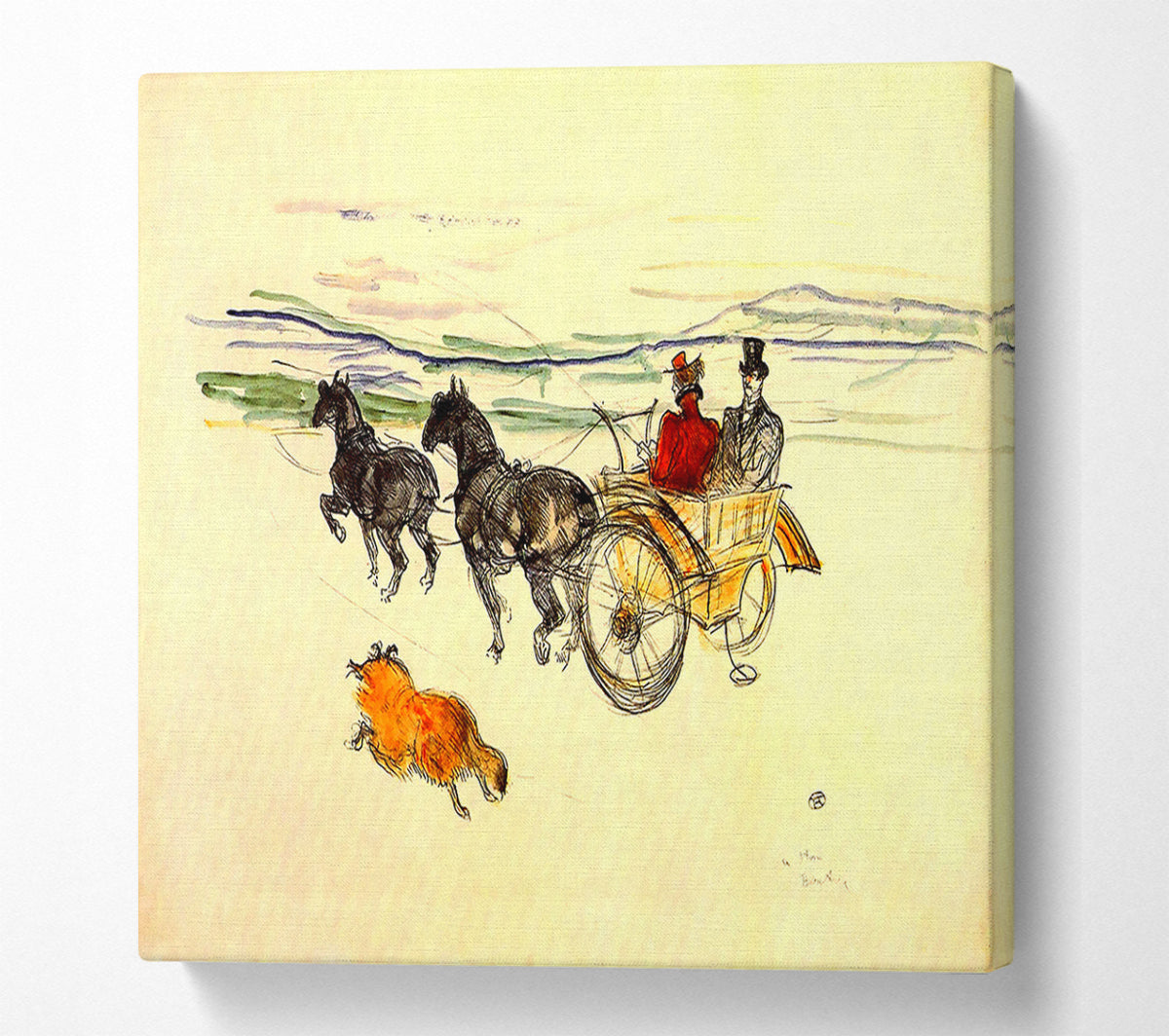 Toulouse Lautrec Carriage Canvas Wall Art