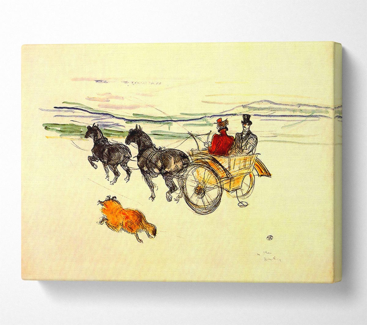 Toulouse Lautrec Carriage Canvas Wall Art