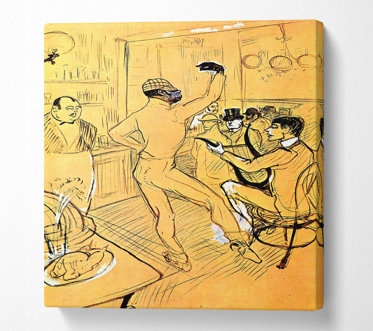 Toulouse Lautrec Chocolat Dance Canvas Wall Art