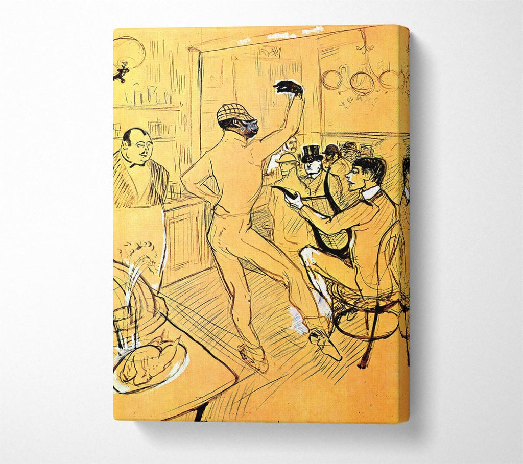Toulouse Lautrec Chocolat Dance Canvas Wall Art