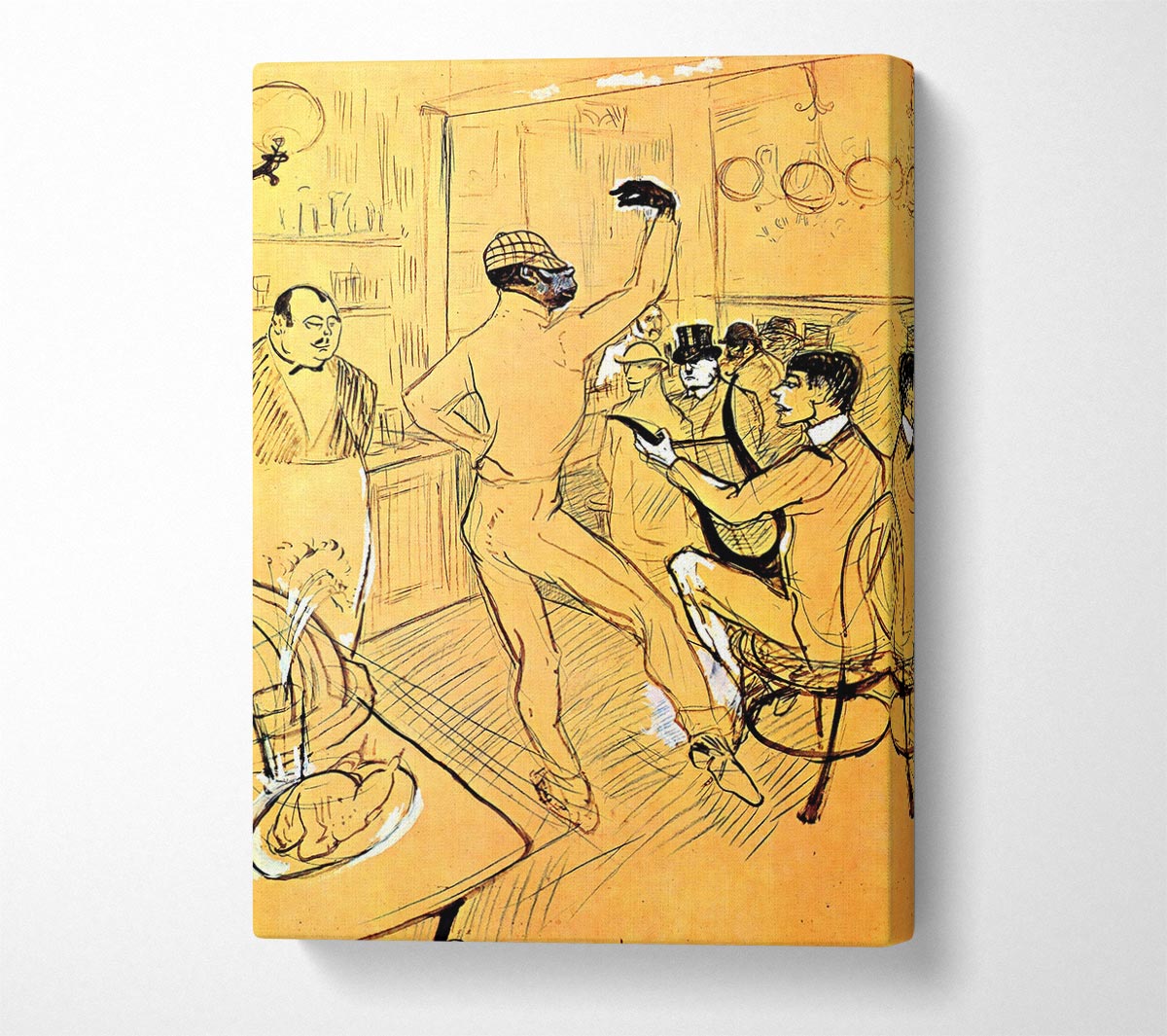 Toulouse Lautrec Chocolat Dance Canvas Wall Art
