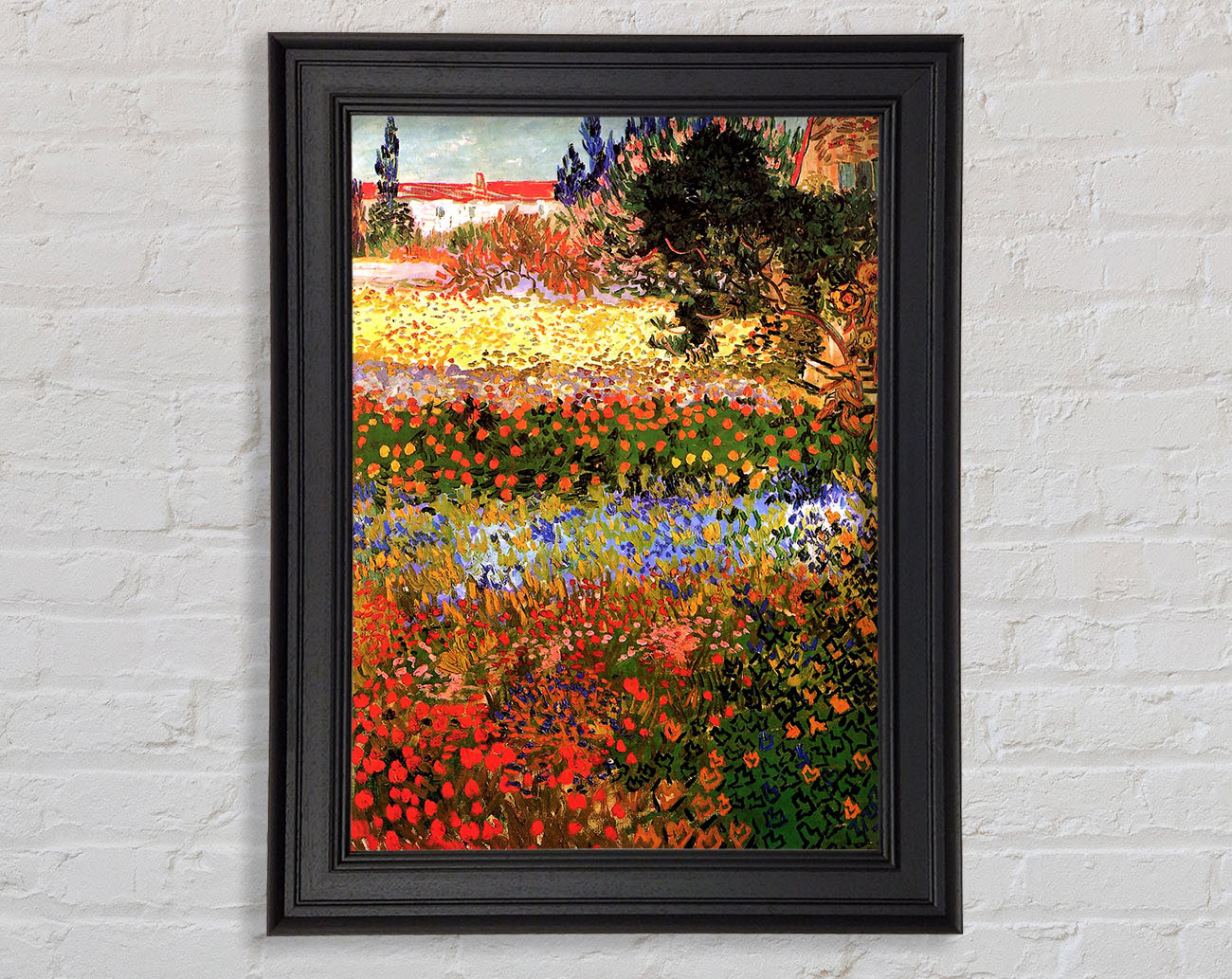 Van Gogh Flowering Garden Framed Print