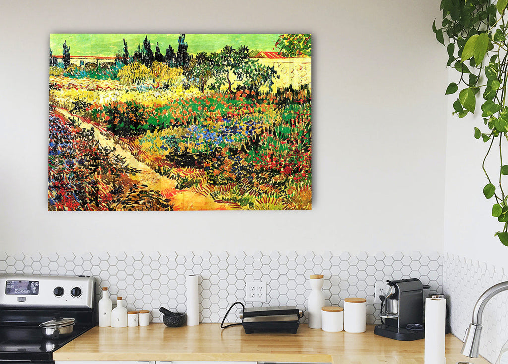 Flowering Garden With Path By Van Gogh