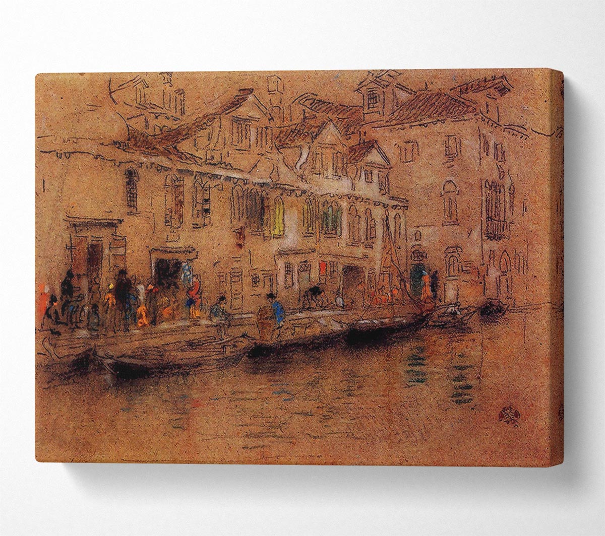 Whistler Fondamenta Dei Mori Canvas Print