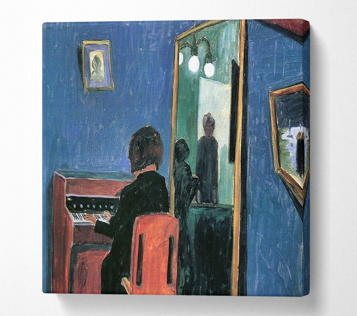 Walter Gramatte Girl At The Keyboards Canvas Wall Art