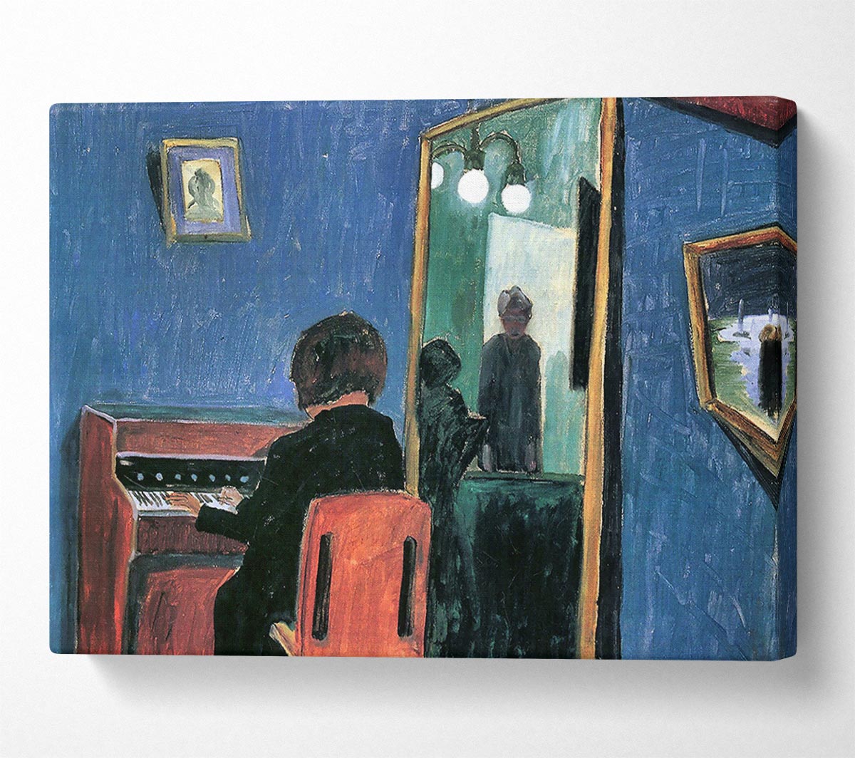 Walter Gramatte Girl At The Keyboards Canvas Wall Art