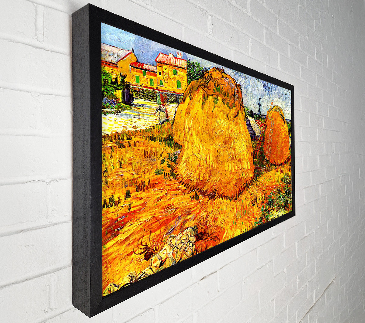 Van Gogh Haystacks In Provence Canvas Wall Art