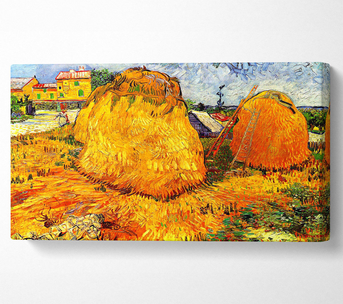 Van Gogh Haystacks In Provence Canvas Wall Art