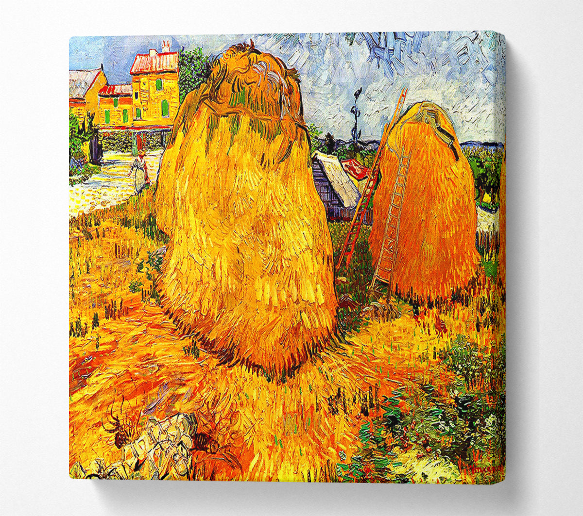 Van Gogh Haystacks In Provence Canvas Wall Art