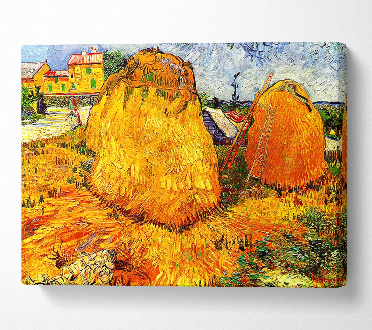 Van Gogh Haystacks In Provence Canvas Wall Art