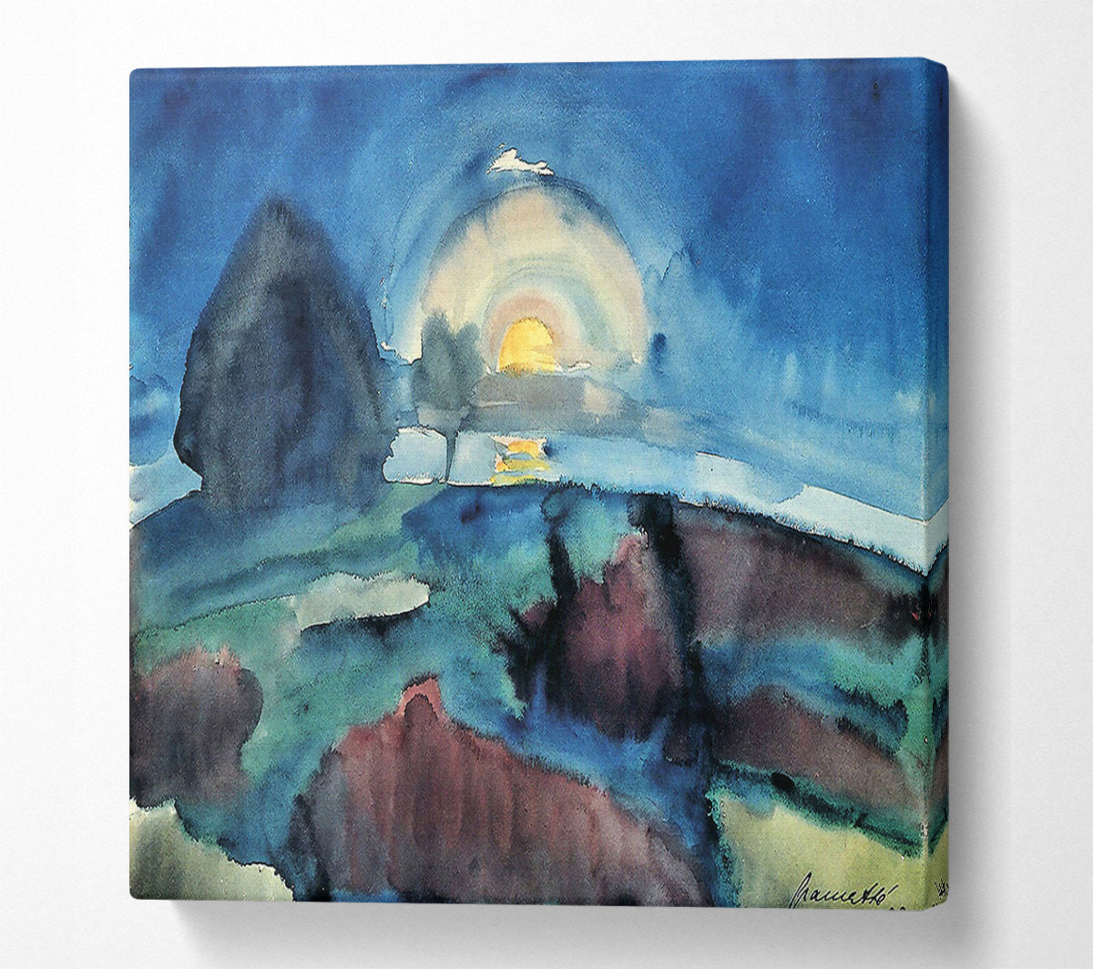 Walter Gramatte Hiddensoe Moon Stairway Canvas Wall Art