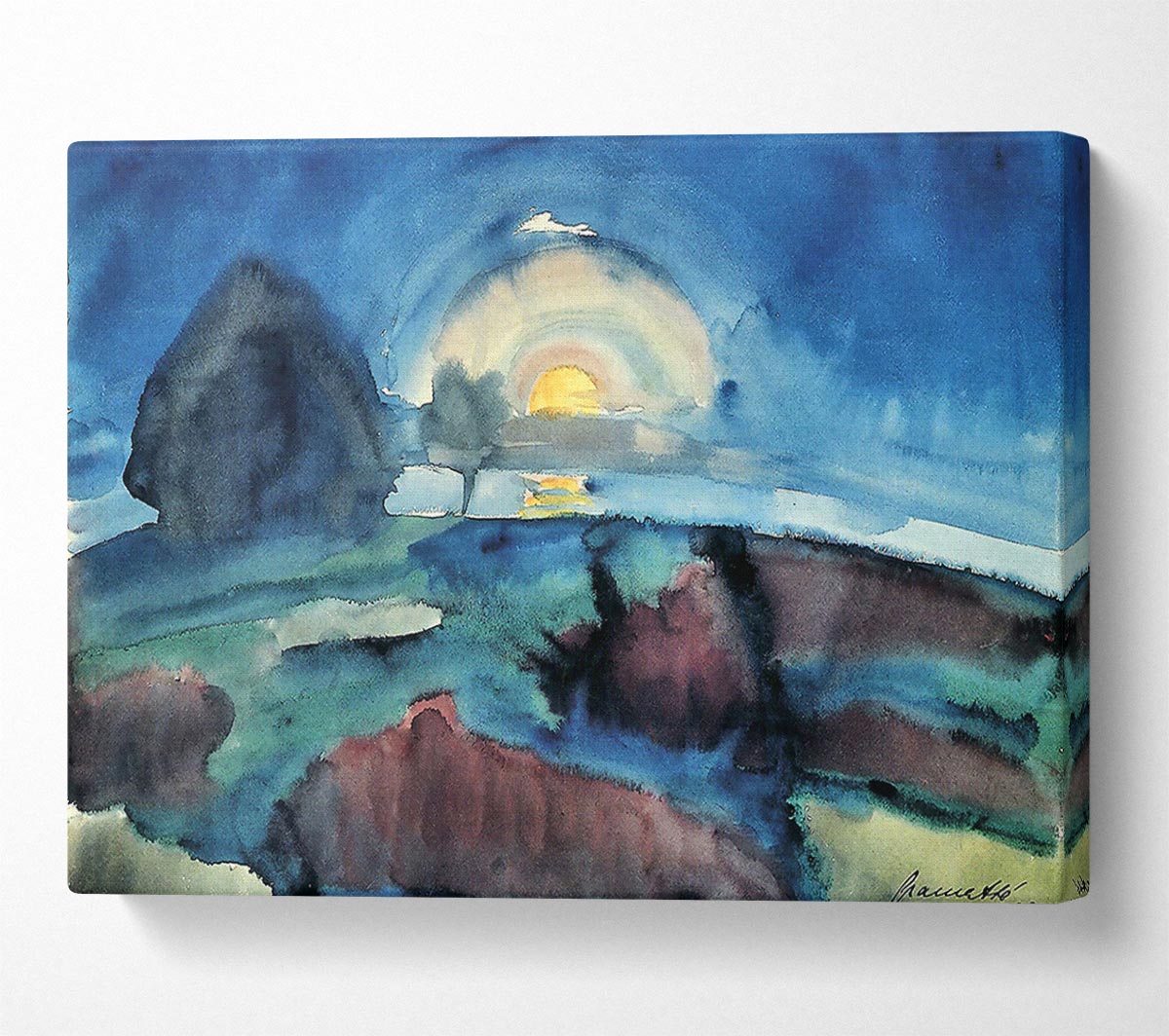 Walter Gramatte Hiddensoe Moon Stairway Canvas Wall Art