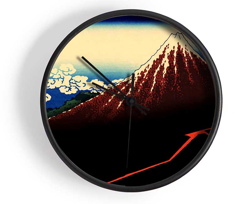 Hokusai Lightning Below The Summit