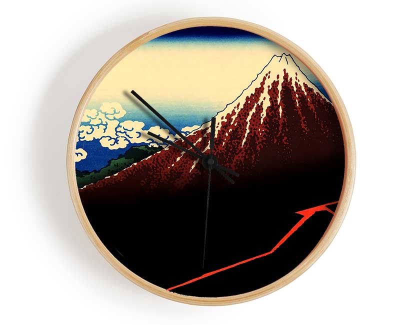 Hokusai Lightning Below The Summit