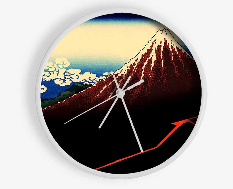 Hokusai Lightning Below The Summit