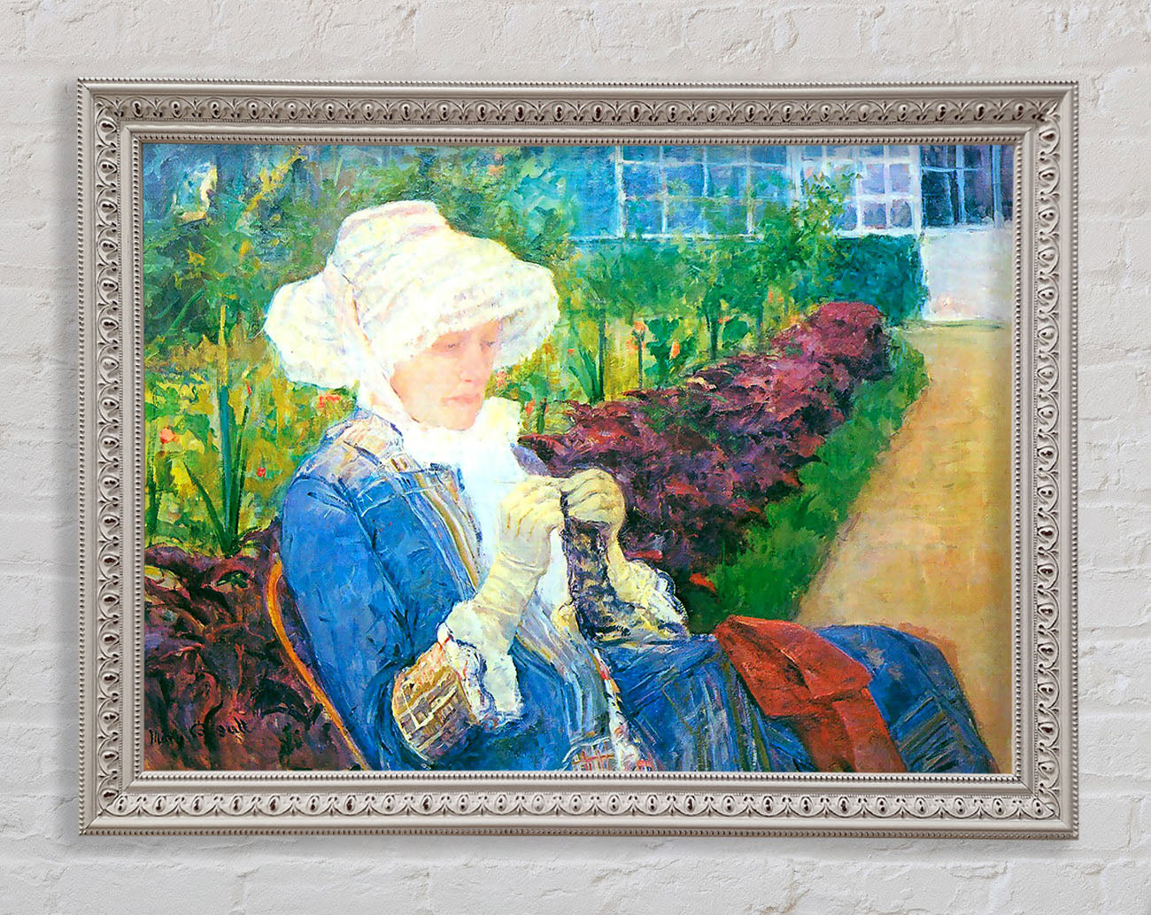 Mary Cassatt Lydia In The Garden Of Marly Framed Print