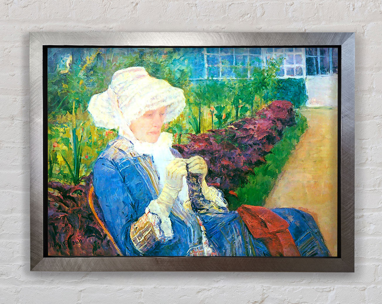 Mary Cassatt Lydia In The Garden Of Marly Framed Print