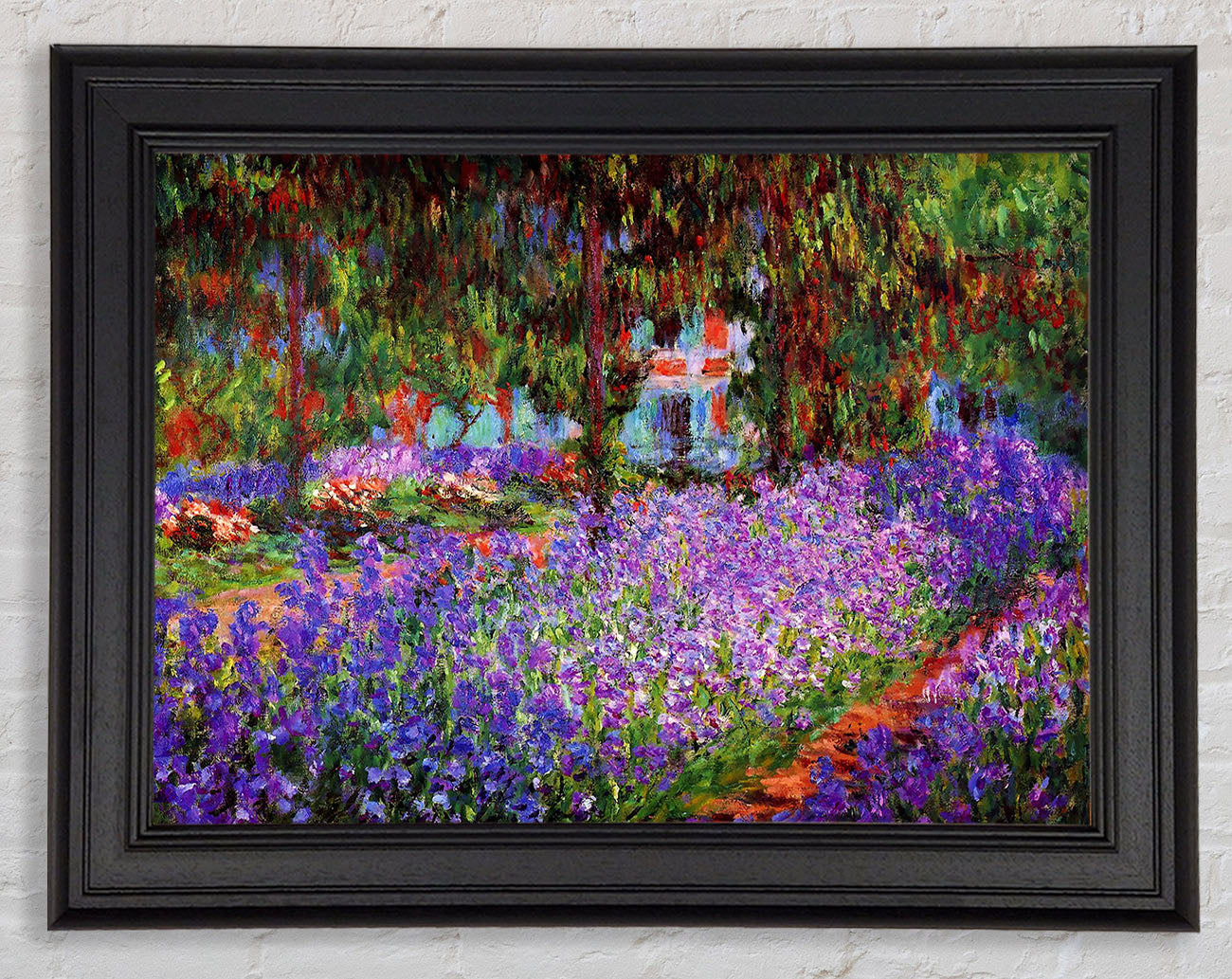 Monet Garden In Giverny Framed Print