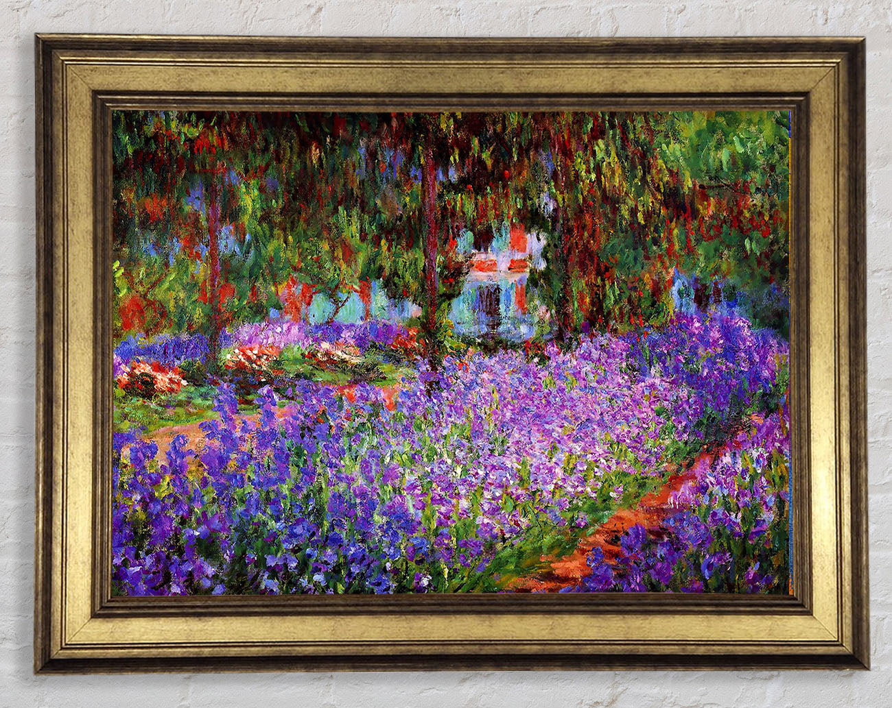 Monet Garden In Giverny Framed Print