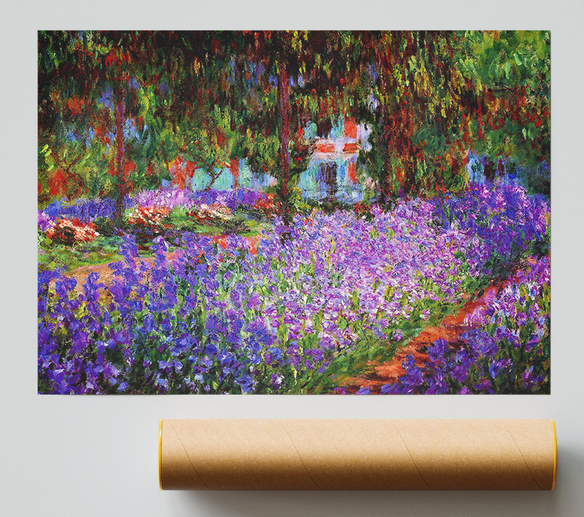 Monet Garden In Giverny Giclee Print