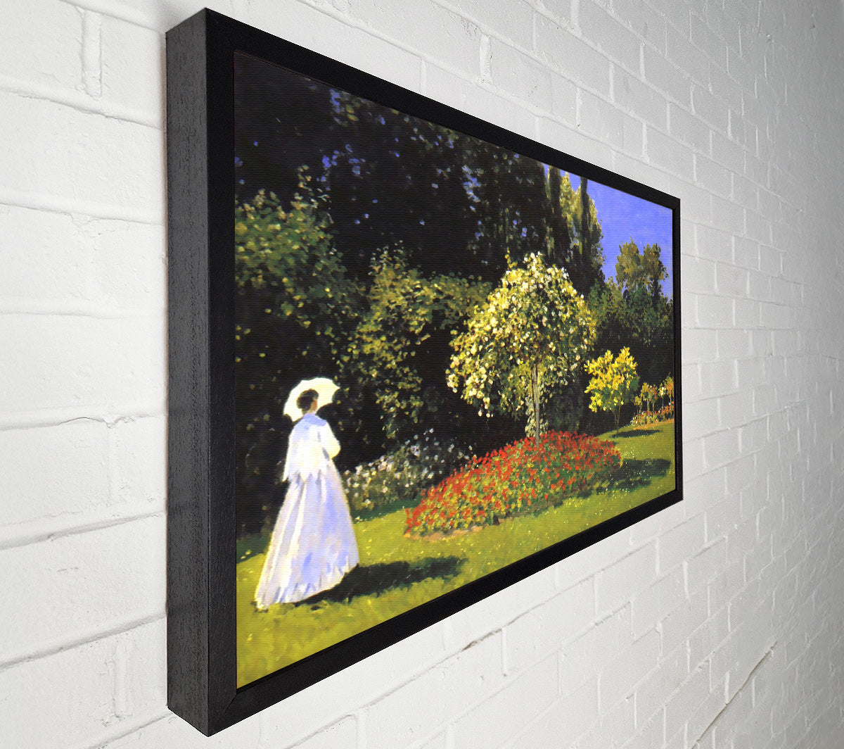 Monet Jeanne Marguerite Lecadre In The Garden Canvas Wall Art