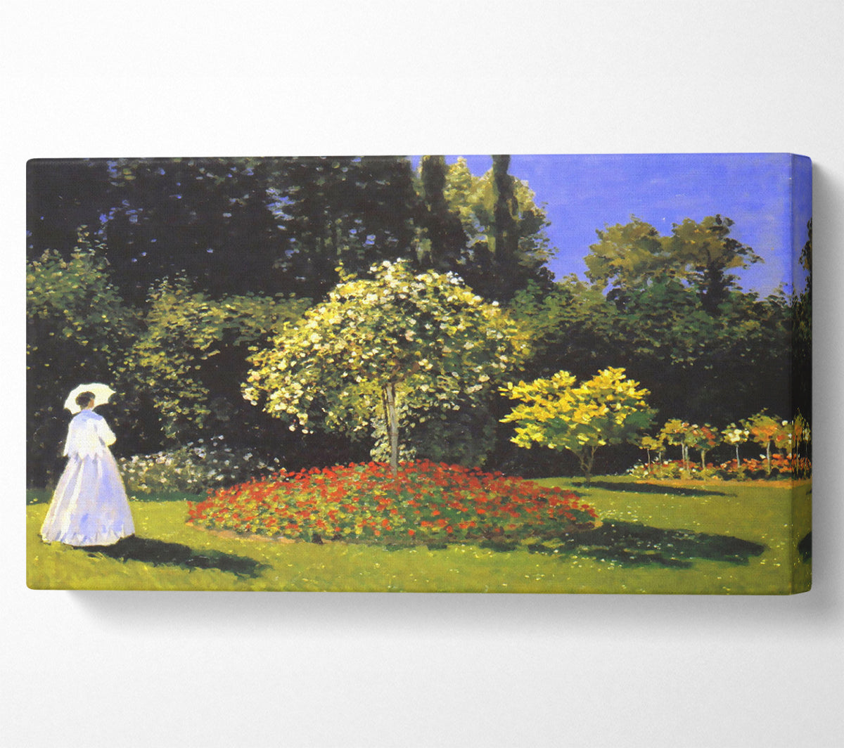 Monet Jeanne Marguerite Lecadre In The Garden Canvas Wall Art