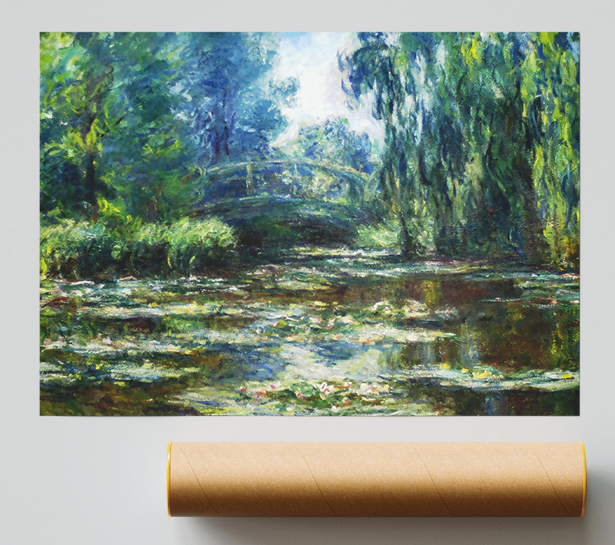 Monet Water Lillies In Monets Garden Poster