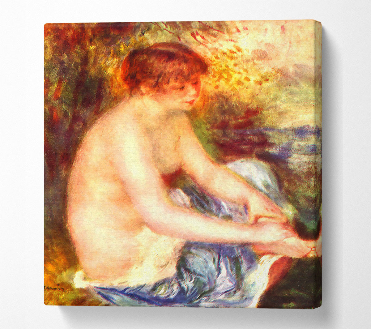 Renoir Nude In Blue Canvas Wall Art