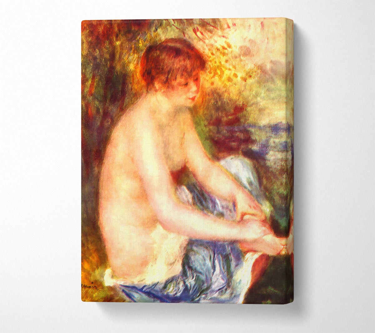 Renoir Nude In Blue Canvas Wall Art