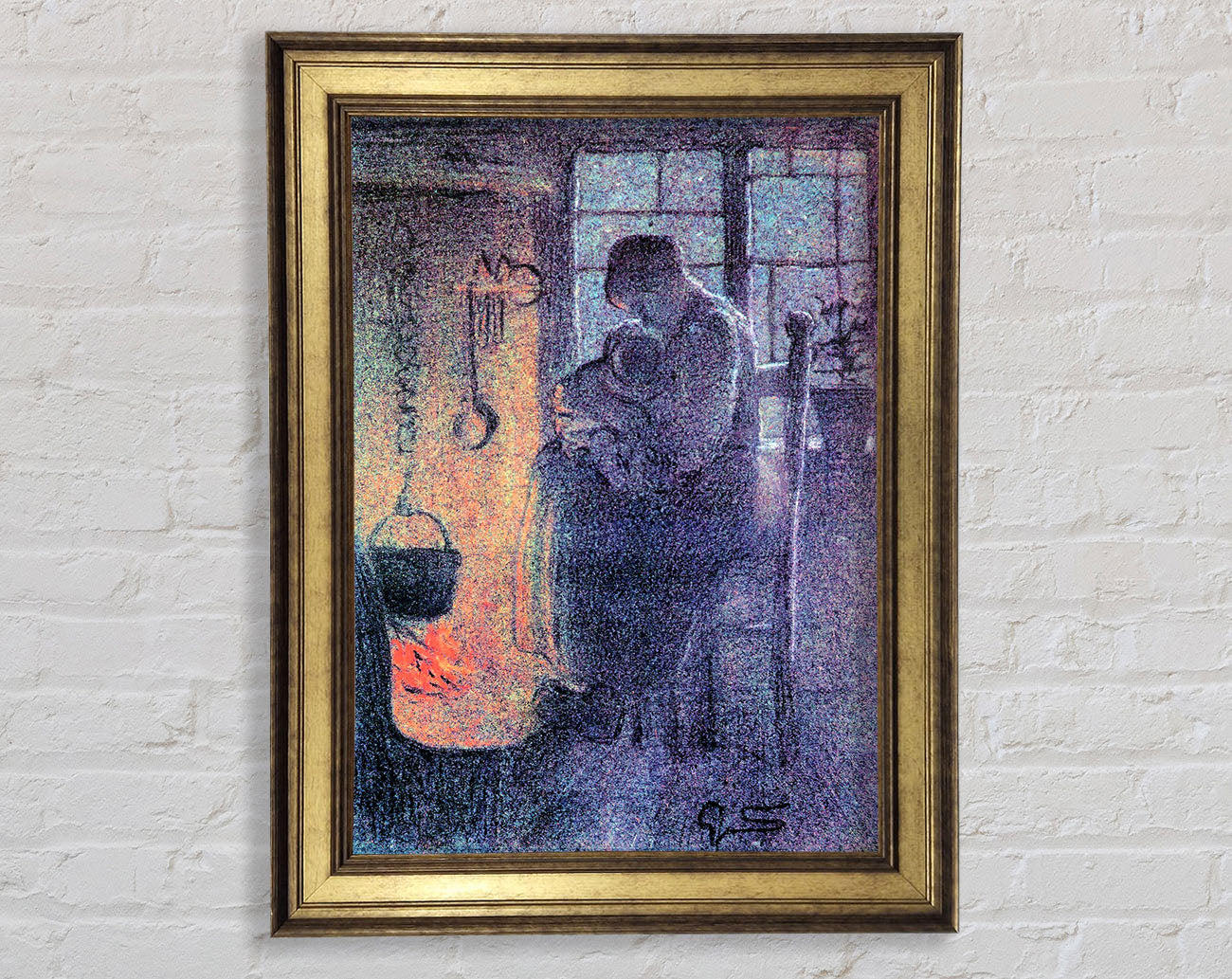 Segantini Orphans Framed Print