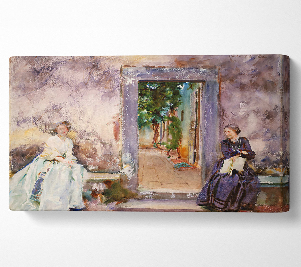 John Singer Sargent The Garden Wall Canvas Wall Art