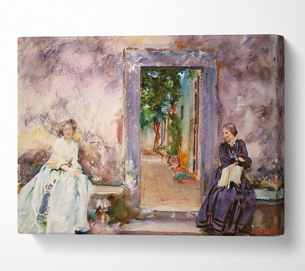 John Singer Sargent The Garden Wall Canvas Wall Art