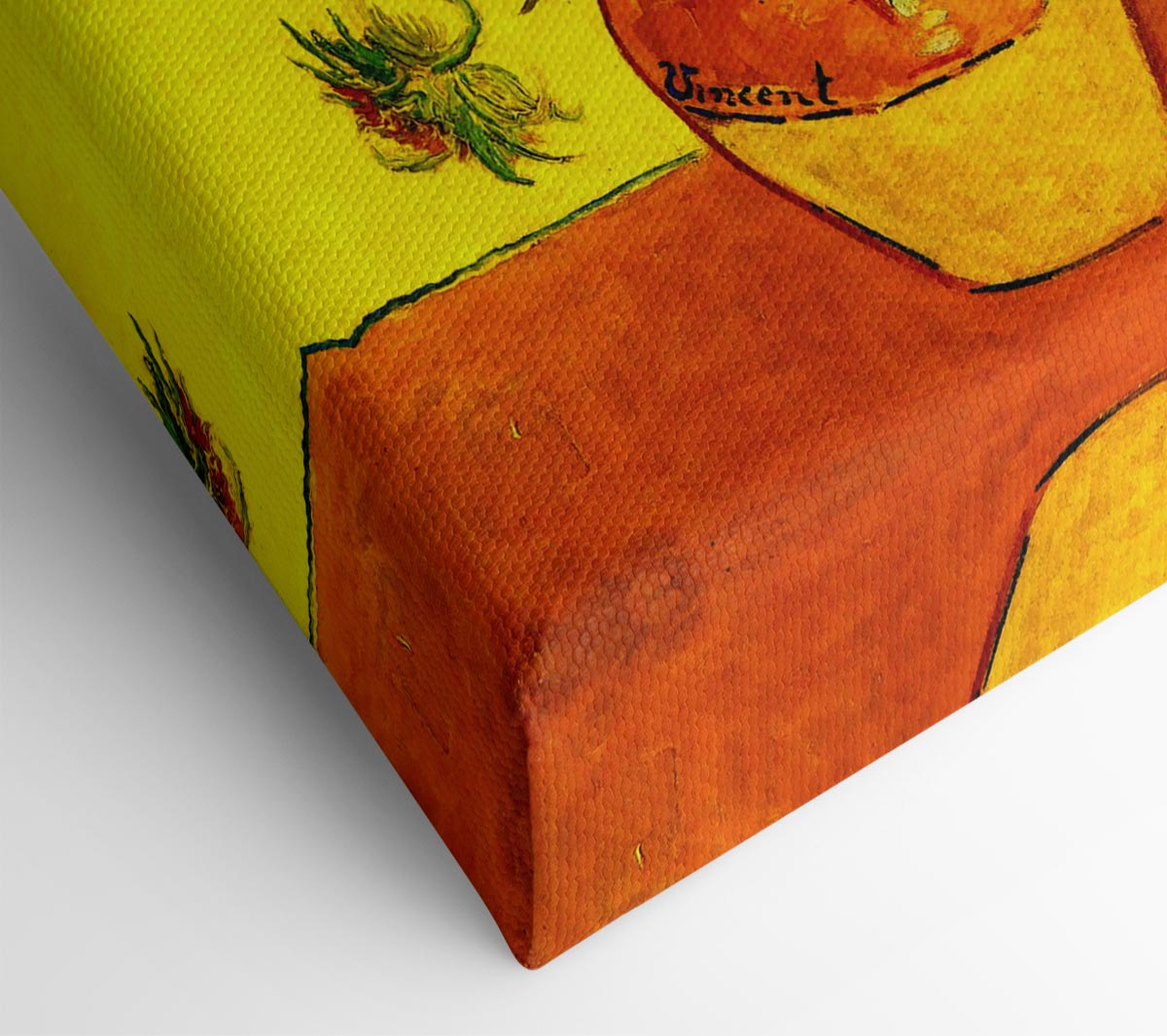 Van Gogh Still Life Vase With Fifteen Sunflowers 3 Canvas Wall Art