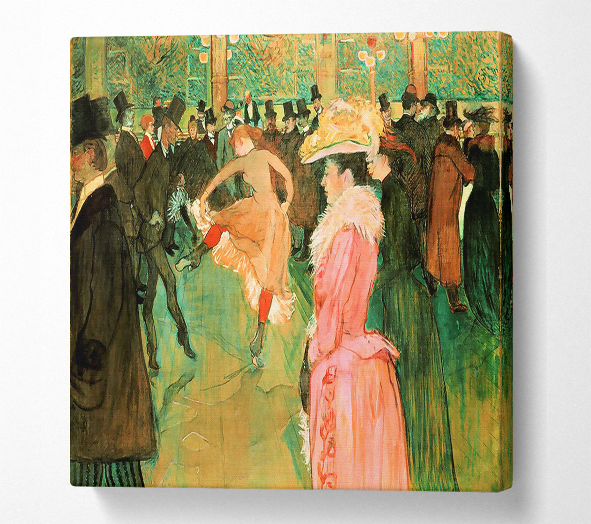 Toulouse Lautrec At The Moulin Rouge Canvas Wall Art