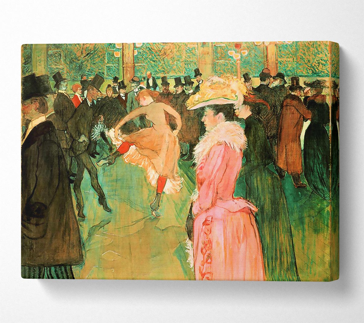 Toulouse Lautrec At The Moulin Rouge Canvas Wall Art