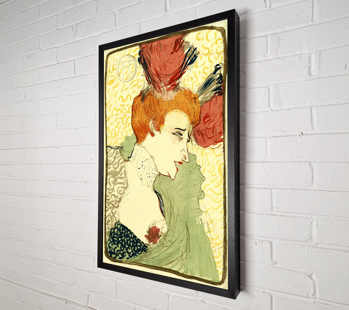 Toulouse Lautrec Bust Of Marcelle Lender Canvas Wall Art