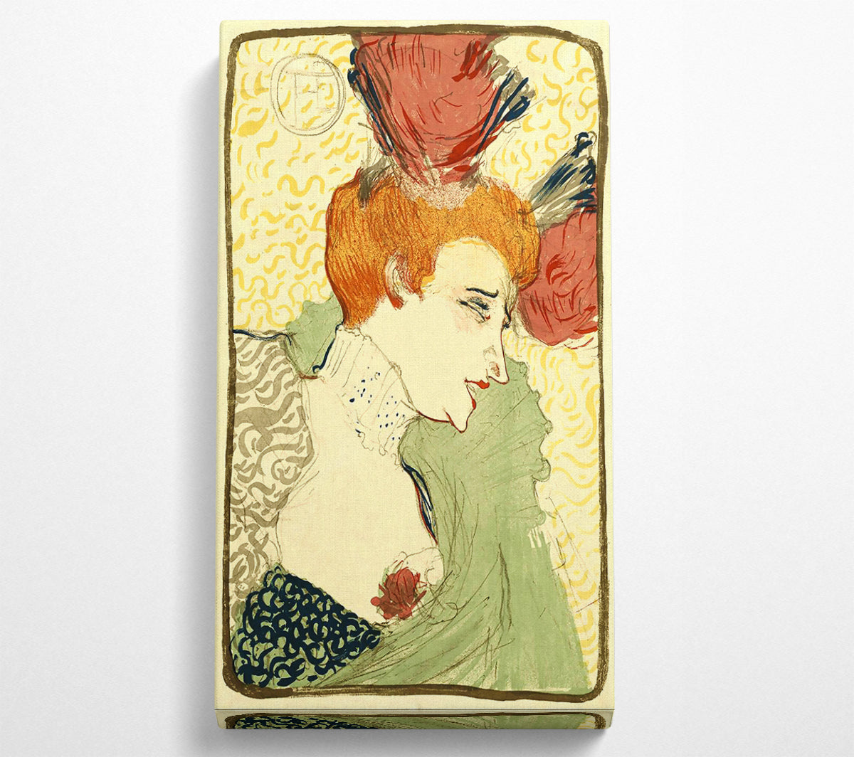 Toulouse Lautrec Bust Of Marcelle Lender Canvas Wall Art