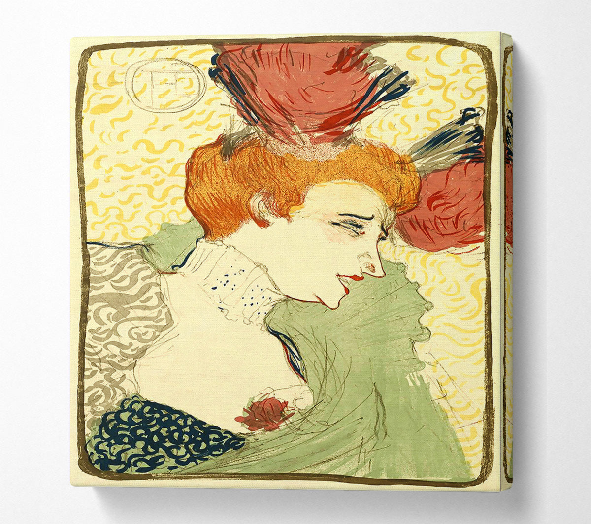 Toulouse Lautrec Bust Of Marcelle Lender Canvas Wall Art