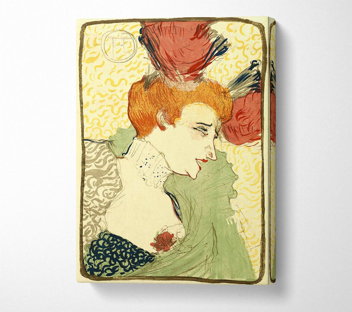 Toulouse Lautrec Bust Of Marcelle Lender Canvas Wall Art