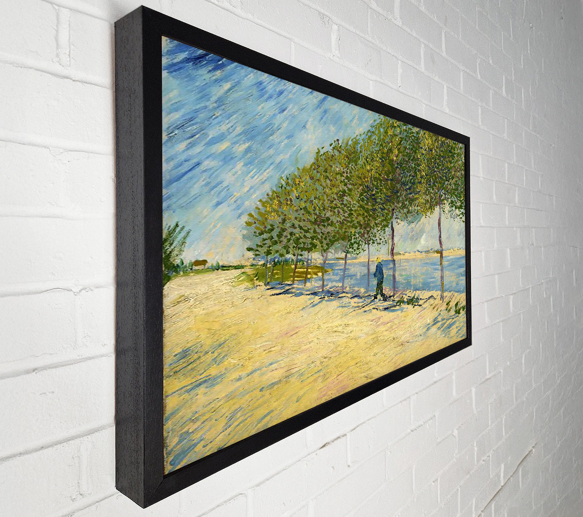 Van Gogh Along The Seine Canvas Wall Art