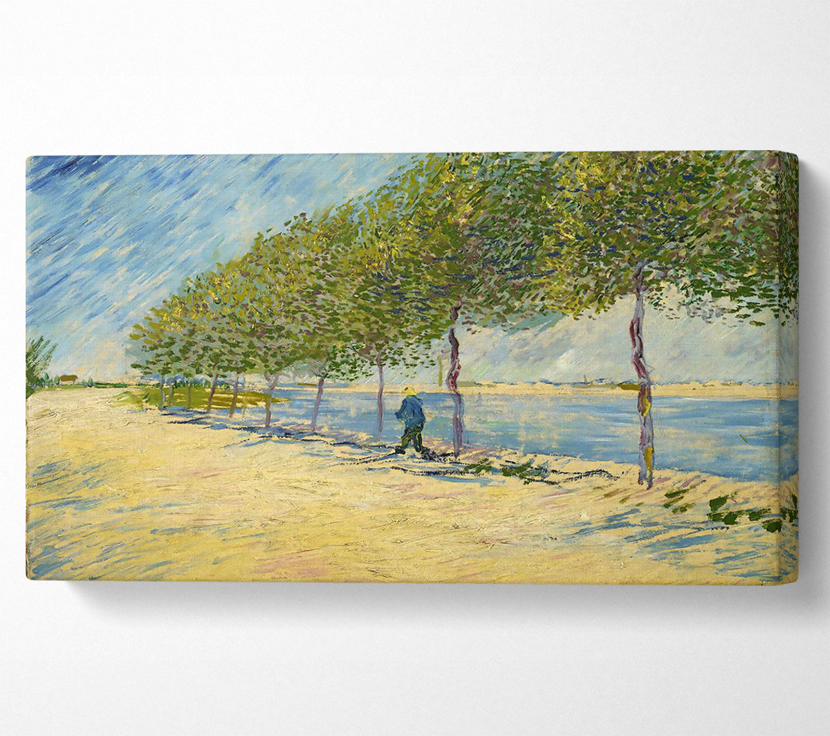 Van Gogh Along The Seine Canvas Wall Art