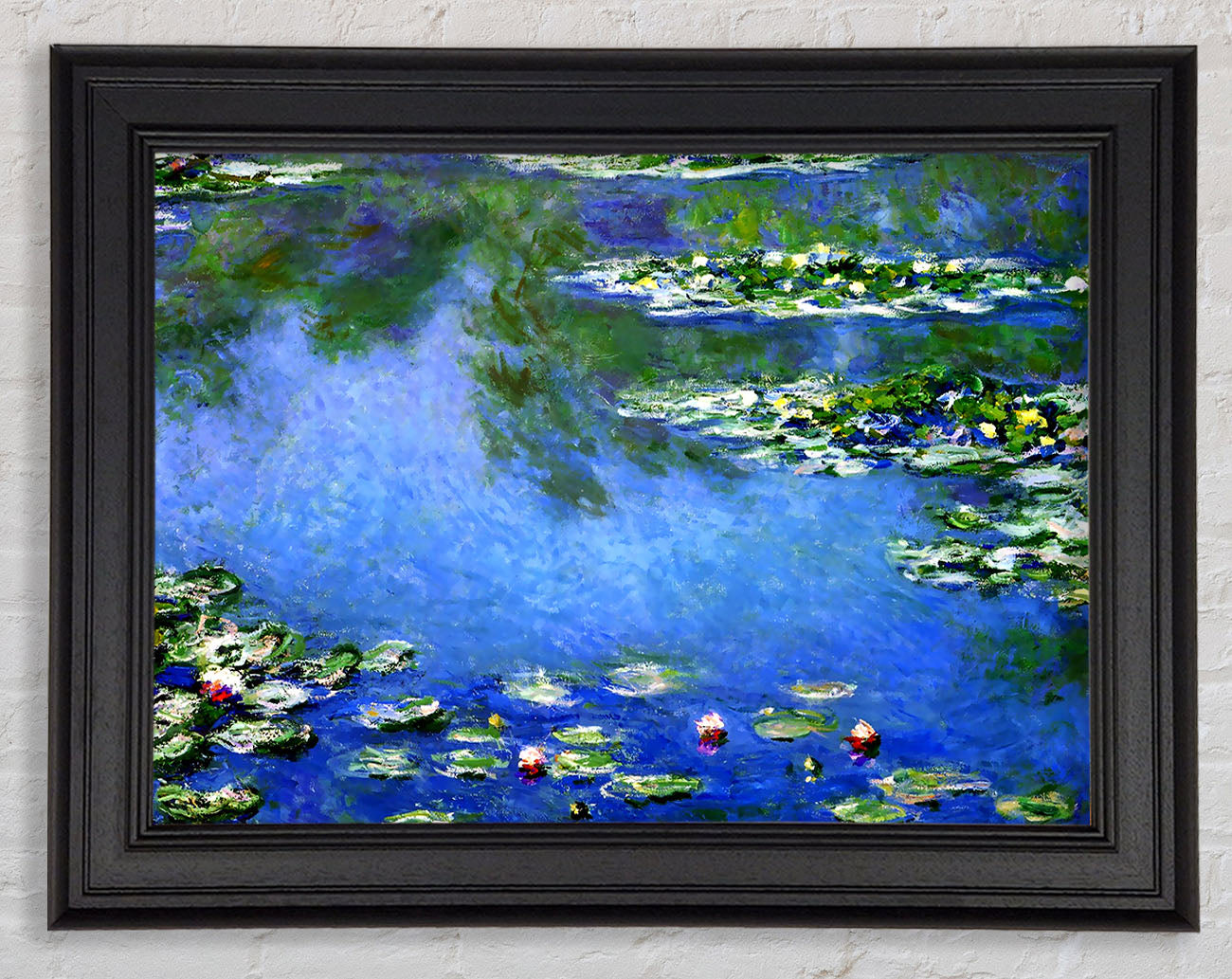 Monet Water Lilies In Monets Garden Framed Print