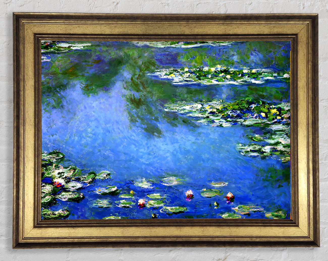Monet Water Lilies In Monets Garden Framed Print