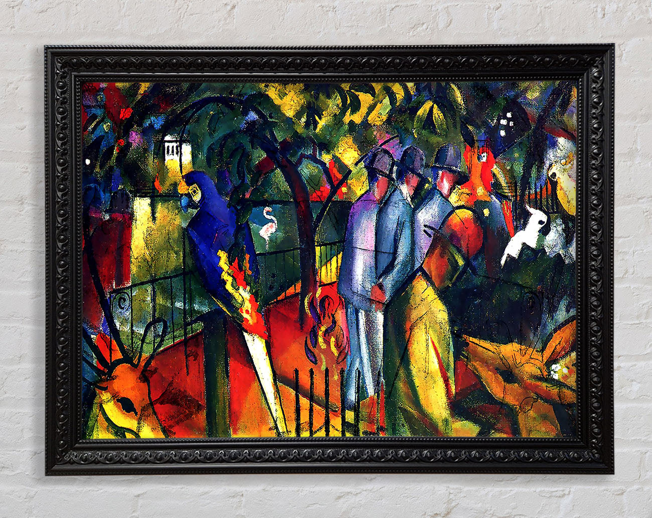 August Macke Zoological Gardens Framed Print
