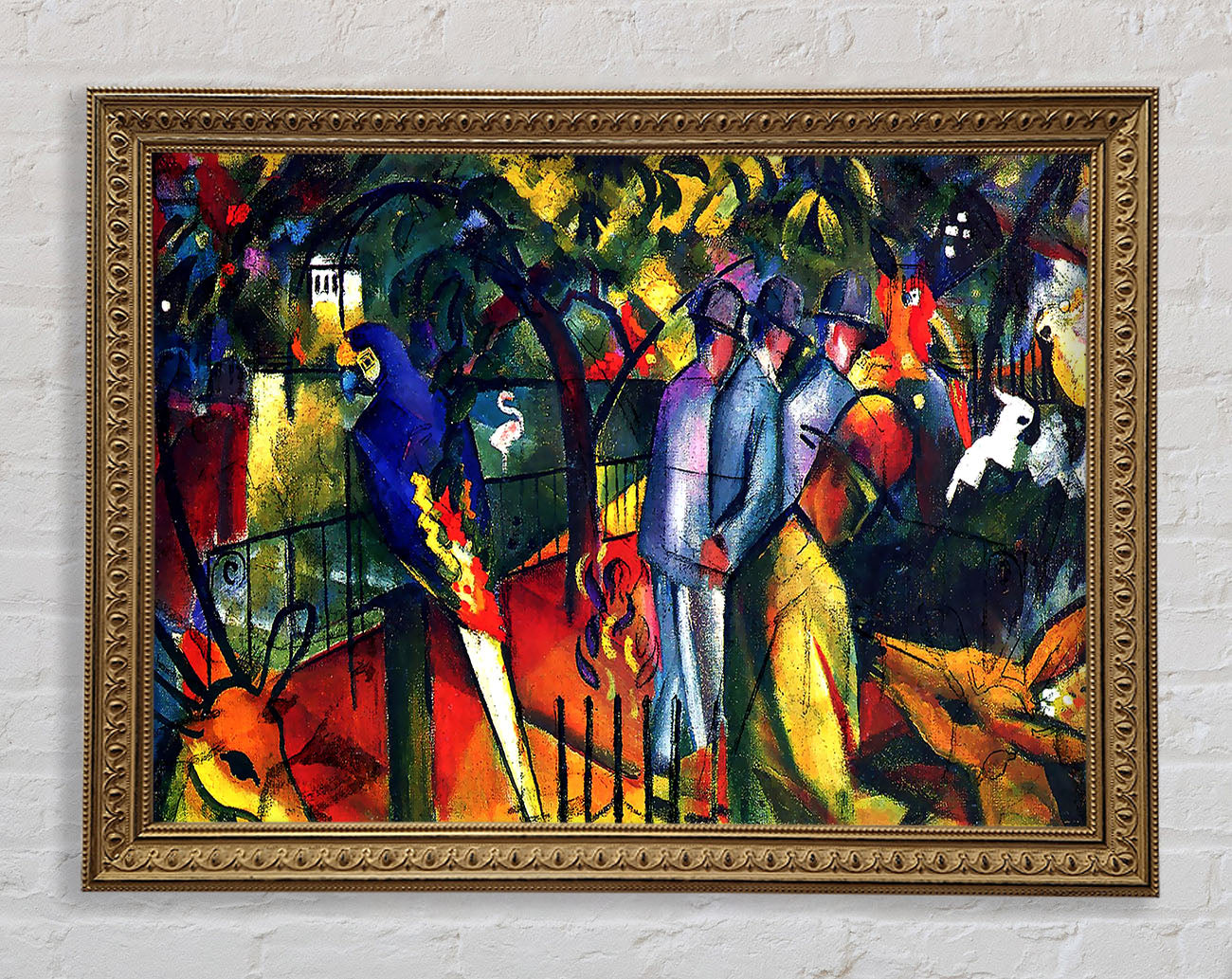 August Macke Zoological Gardens Framed Print