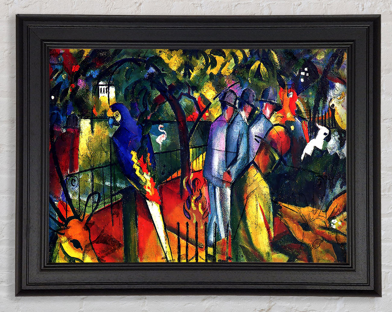 August Macke Zoological Gardens Framed Print