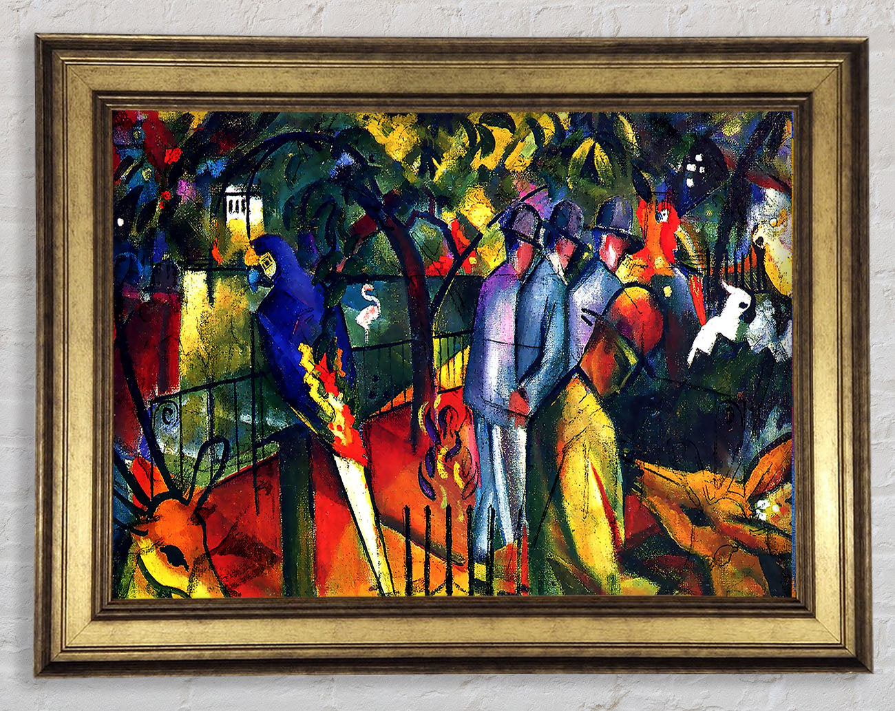 August Macke Zoological Gardens Framed Print