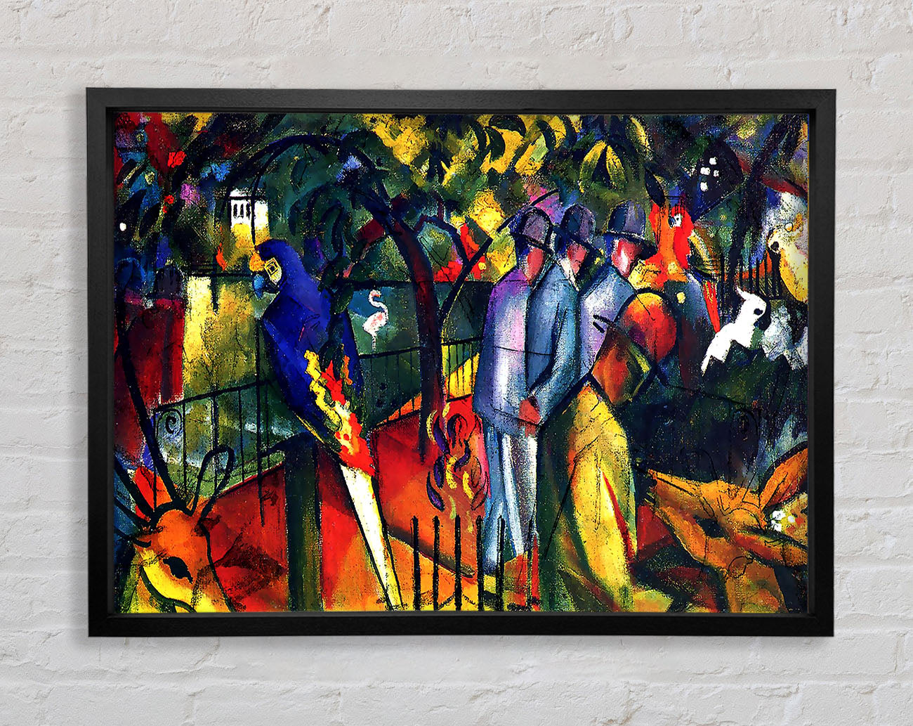 August Macke Zoological Gardens Framed Print